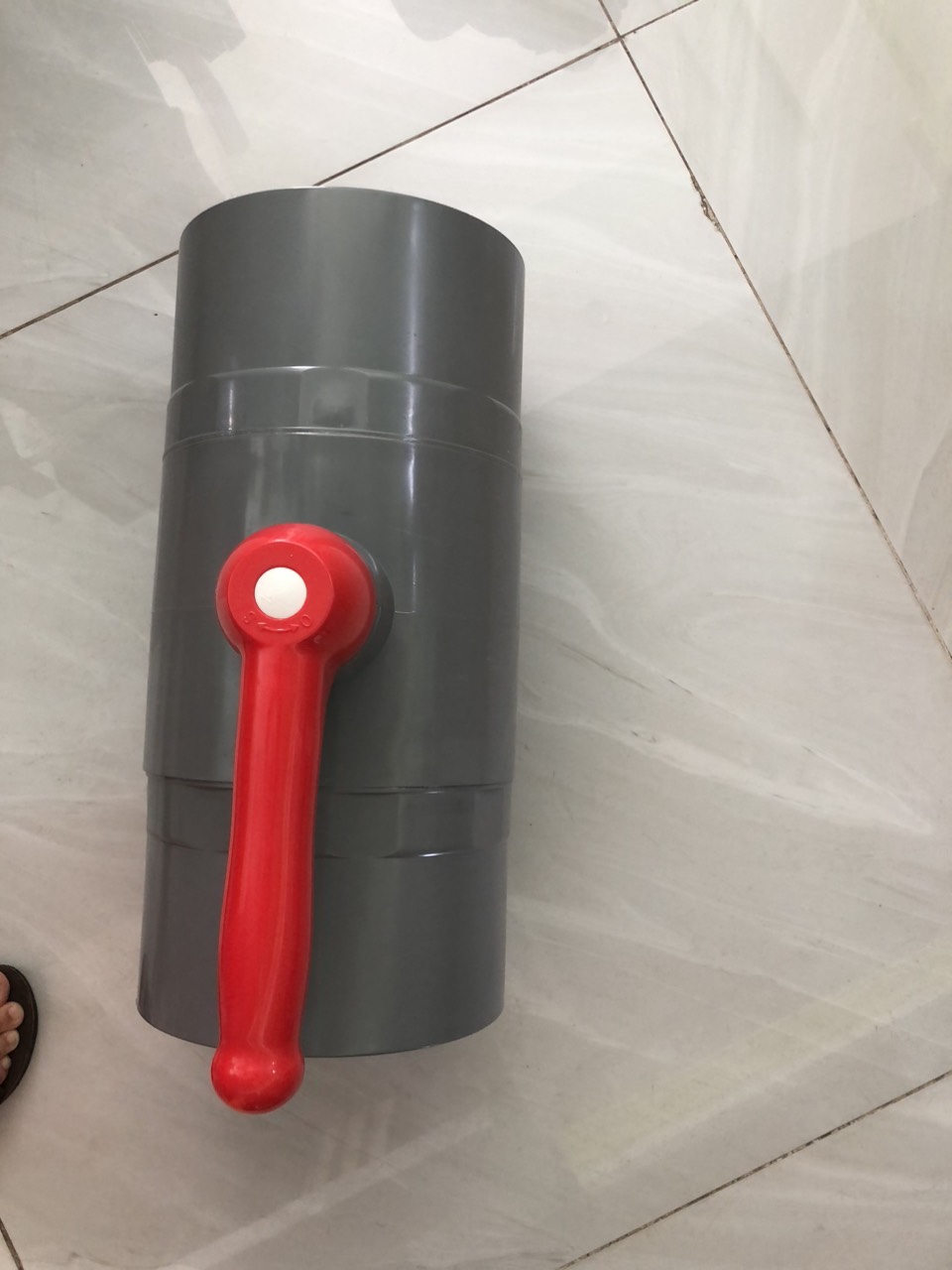 Van khóa PVC 200mm van nhựa size lớn Taijan