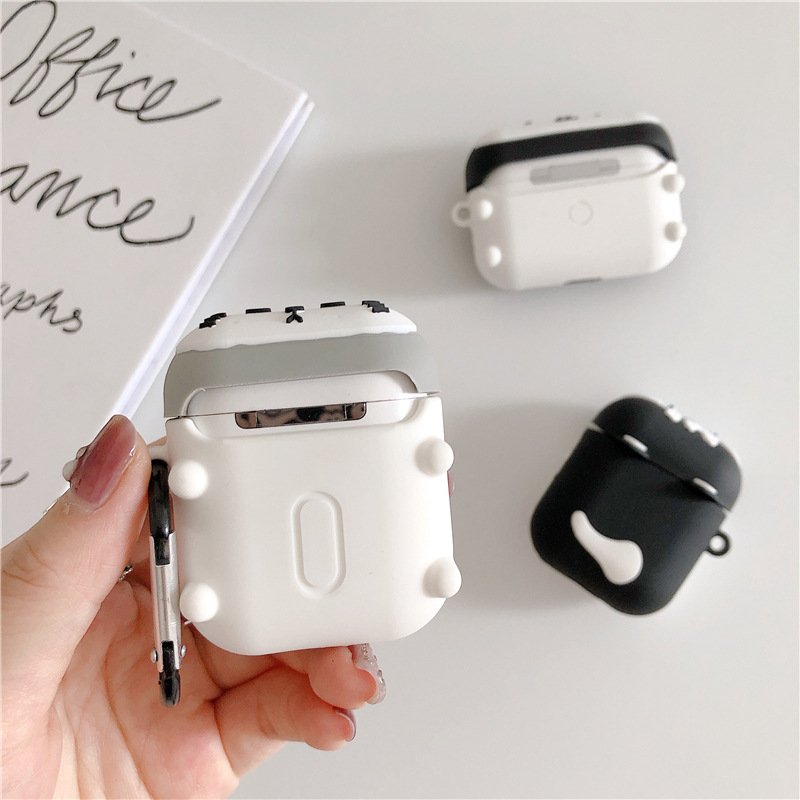 Bao Case Cho Airpods 1/ Airpods 2 Hình Chó Husky, Chó Cori, Mèo Xám