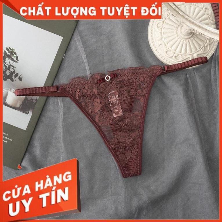 Quần Lót Nữ Ren Lọt Khe Sexy Chun Hông Gợi Cảm Ôm Dáng Tạo Đường Cong Quyến Rũ 8001