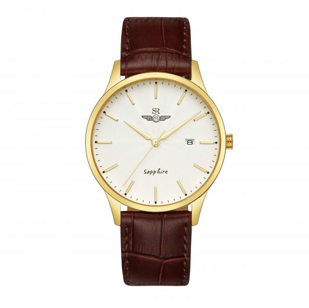 SRwatch SG1056.4602TE - Nam - Sapphire - 39mm - Quartz - Dây da