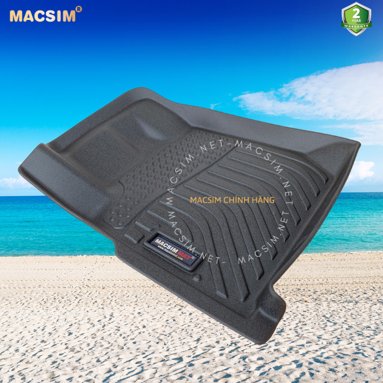Hàng loại 2 Thảm lót sàn xe ô tô Isuzu D-max 2021+ Nhãn hiệu Macsim chất liệu nhựa TPE cao cấp màu đen