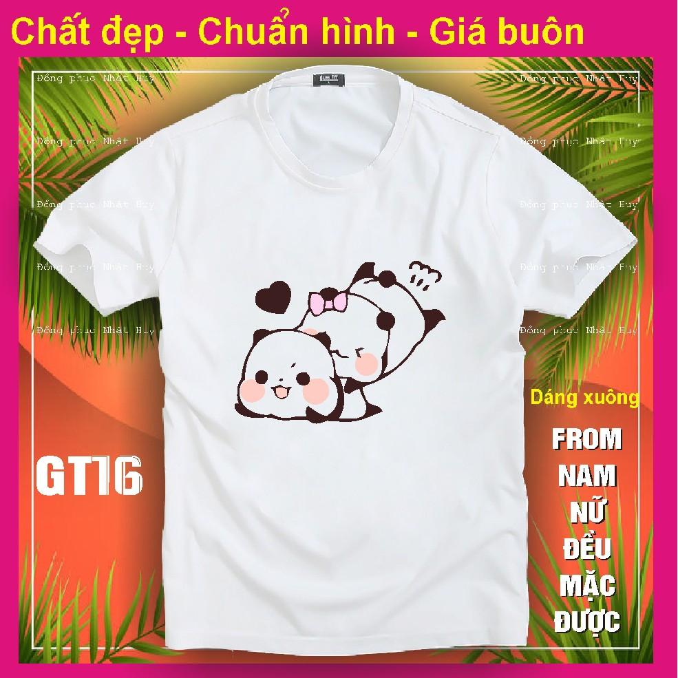 Áo thun gấu trúc đẹp GT15, chất đẹp, bao đổi trả,phông, panda dễ thương kute,icoi gấu trúc chipi