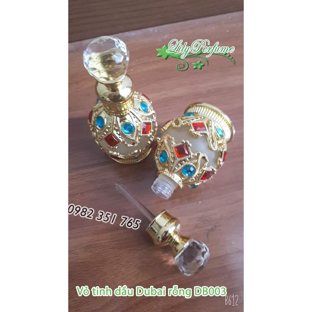 Lọ chiết tinh dầu Dubai sang trọng 20ml DB002