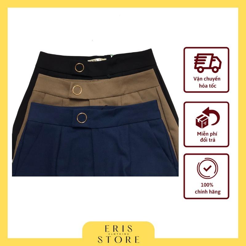Quần baggy đai tròn gấu lệch ERIS