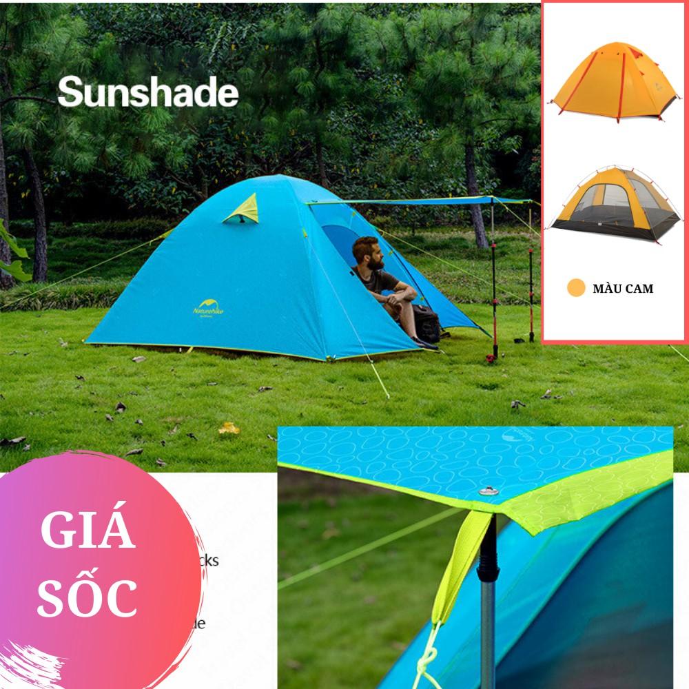 Lều Phượt Du Lịch 2 Người có Mái Hiên Che Nắng Chống Thấm Chống Nước Gọn Nhẹ NatureHike NH18Z022-P