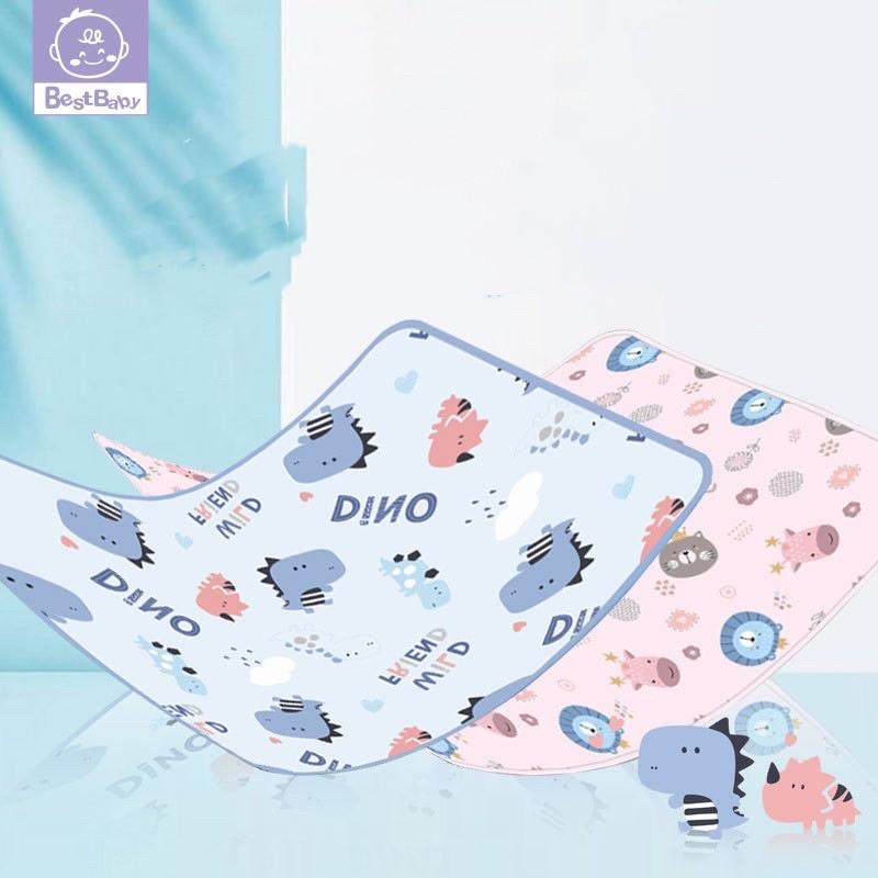 Tấm lót chống thấm trải giường 2 lớp Baby Unmei - 58x72cm