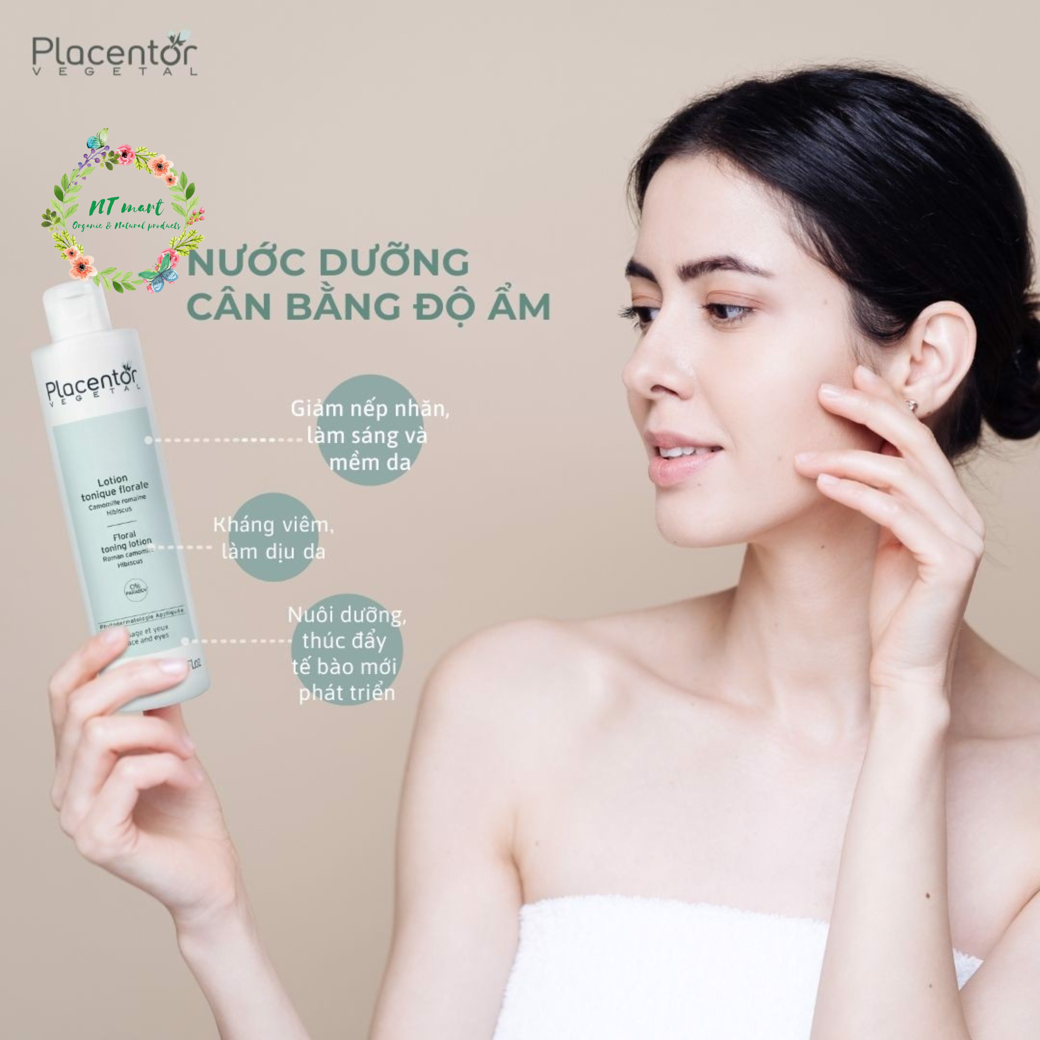 Nước hoa hồng Placentor Floral Toning Lotion