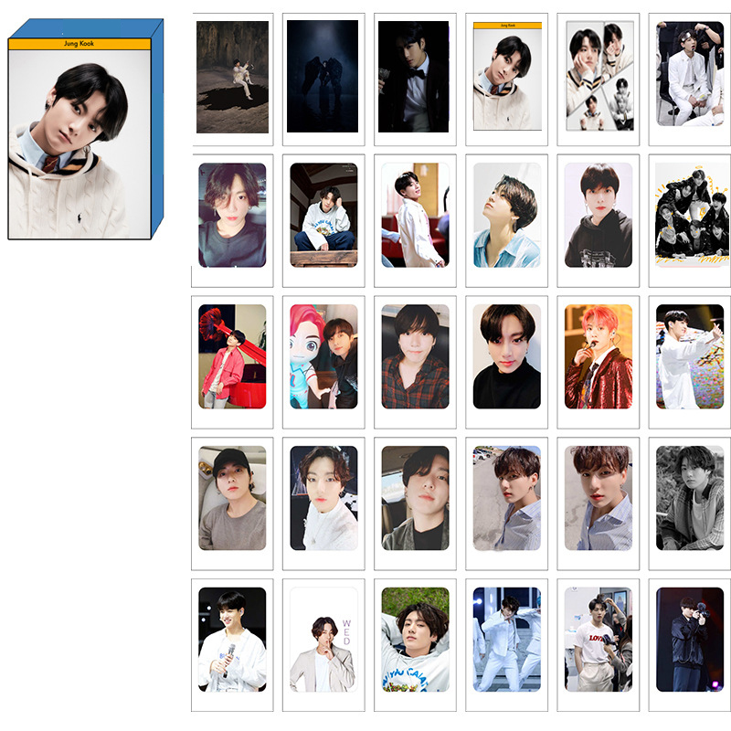 Lomo card BTS Jungkook bộ thẻ ảnh BTS Map of the soul 7