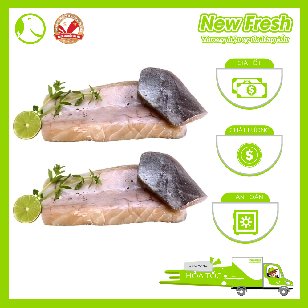 Lườn Cá Thu Size 5-10 Miếng Túi 1Kg