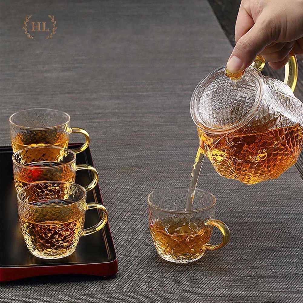 ẤM THỦY TINH VẨY RỒNG - Ấm trà thủy tinh có lõi lọc thủy tinh cao cấp đun trực tiếp 2022