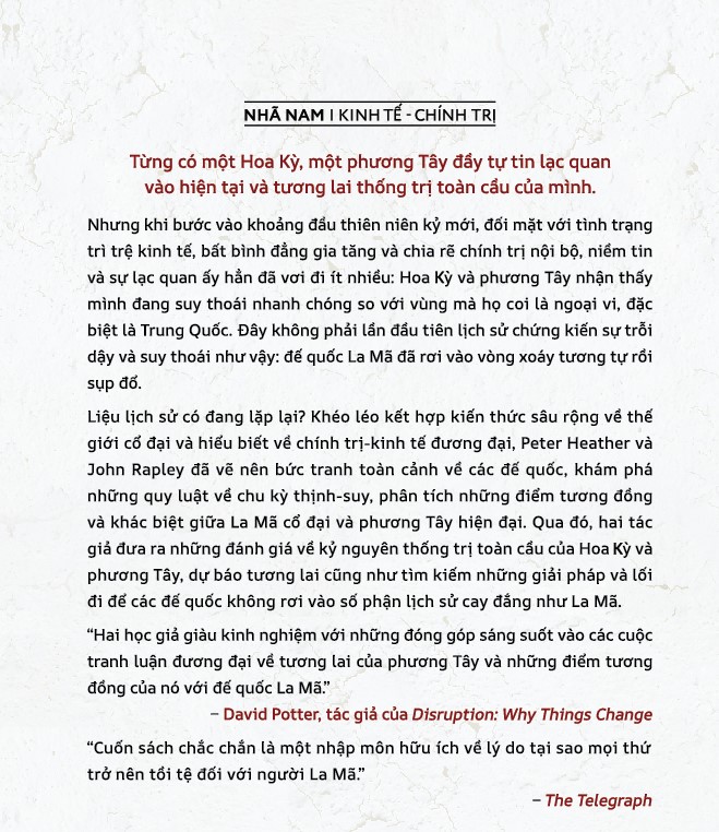Sách - Tại sao các đế quốc sụp đổ (Peter Heather) (John Rapley) (Nhã Nam Official)