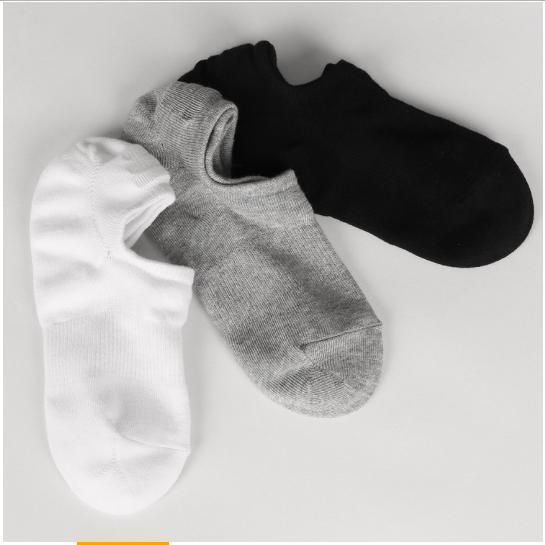 Combo 10 đôi Tất lười nam sợi cotton cao cấp đệm Silicon chống tuột gót