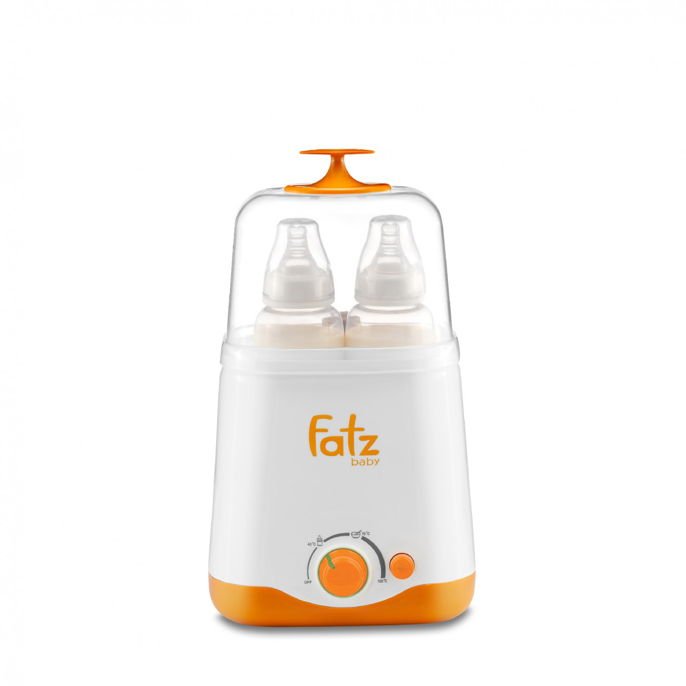 Máy hâm sữa 2 bình cổ rộng Fatz Baby tặng xe trượt đà cho bé VBC-123-6