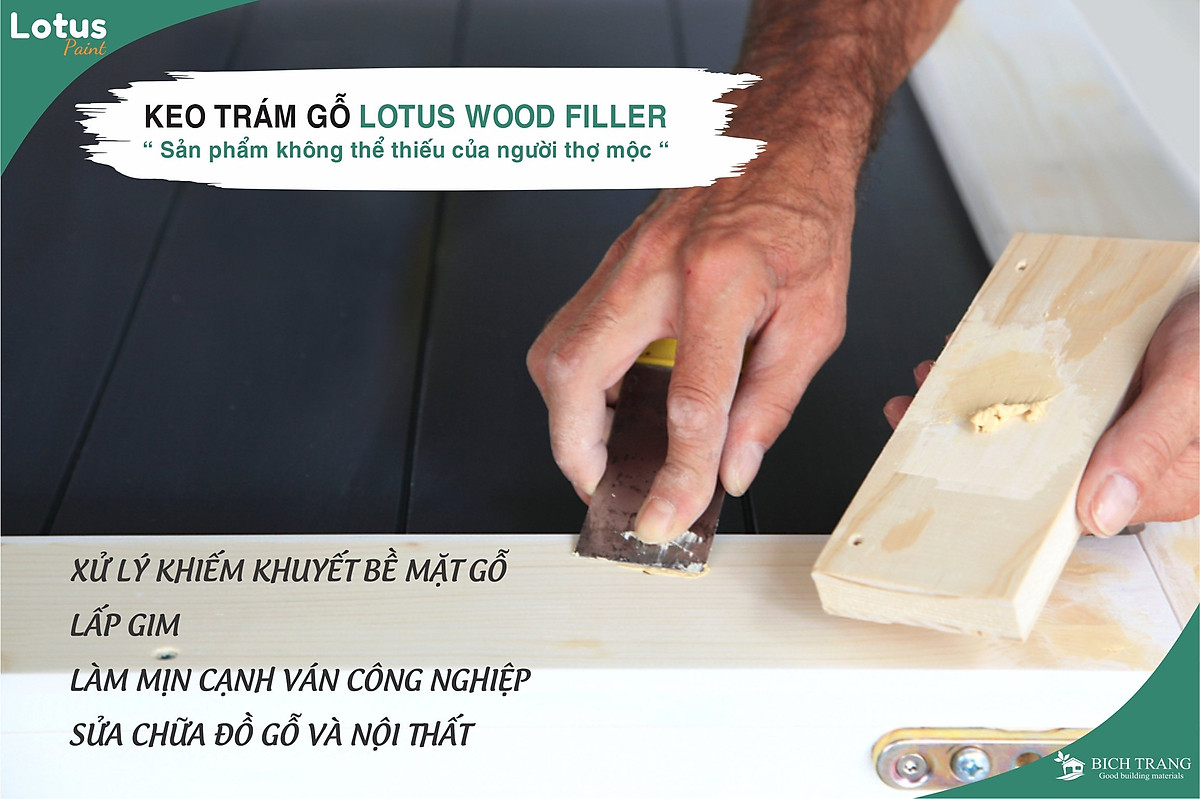 BỘT TRÁM TRÉT KHIẾM KHUYẾT GỖ WOOD FILLER