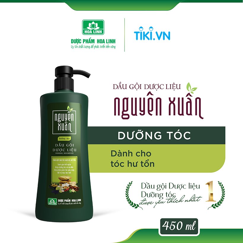 Dầu gội Dược liệu Nguyên Xuân dưỡng tóc 450ml