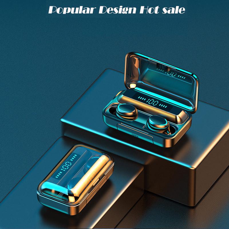 V5.5 F9 Tws Tai Nghe Không Dây Bluetooth Tai Nghe Nhét Tai Thể Thao Chống Thấm Nước Tai Nghe HiFI Stereo Arbuds Cho iPhone Xiaomi Android Pnhone