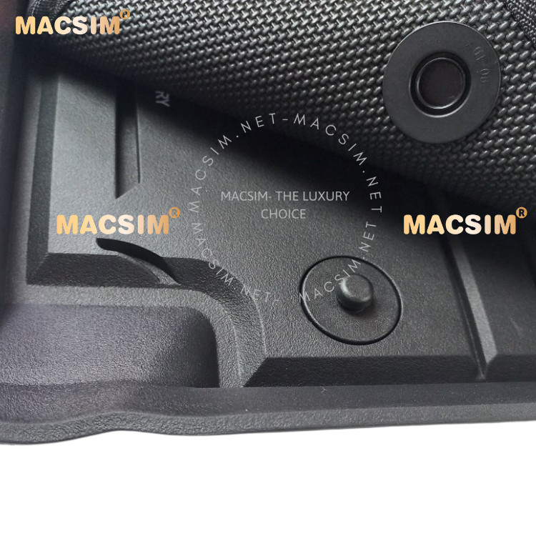 Thảm lót sàn 2 lớp xe ô tô Porsche Cayenne New 2017- 2022 Nhãn hiệu Macsim 3W chất liệu nhựa TPE đúc khuôn cao cấp - màu đen
