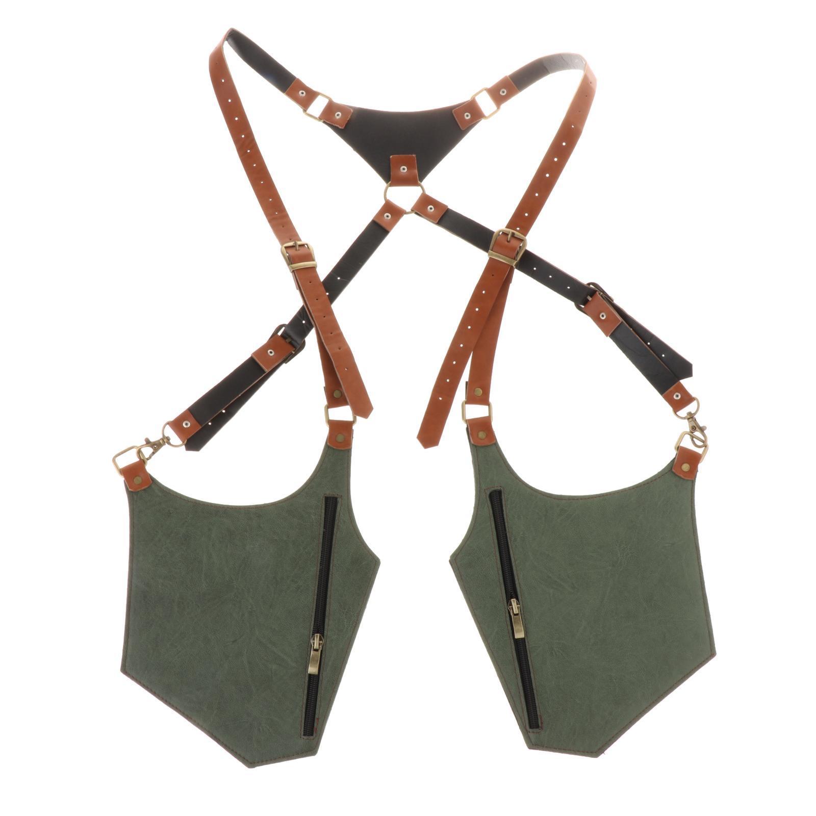 Fashion Underarm Shoulder Bag, Adjustable Portable Organizer PU Double Shoulder Pouch Purse Wallet Bag for Outdoor Activities