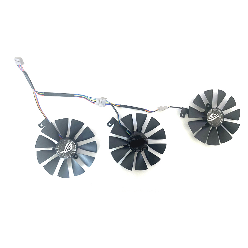 3PCS 87MM 7PIN T129215SL RTX 2060 GPU Fan For ASUS ROG-STRIX-RTX 2060 2070-O8G-GAMING RTX2060 RTX 2070 Graphics Video
