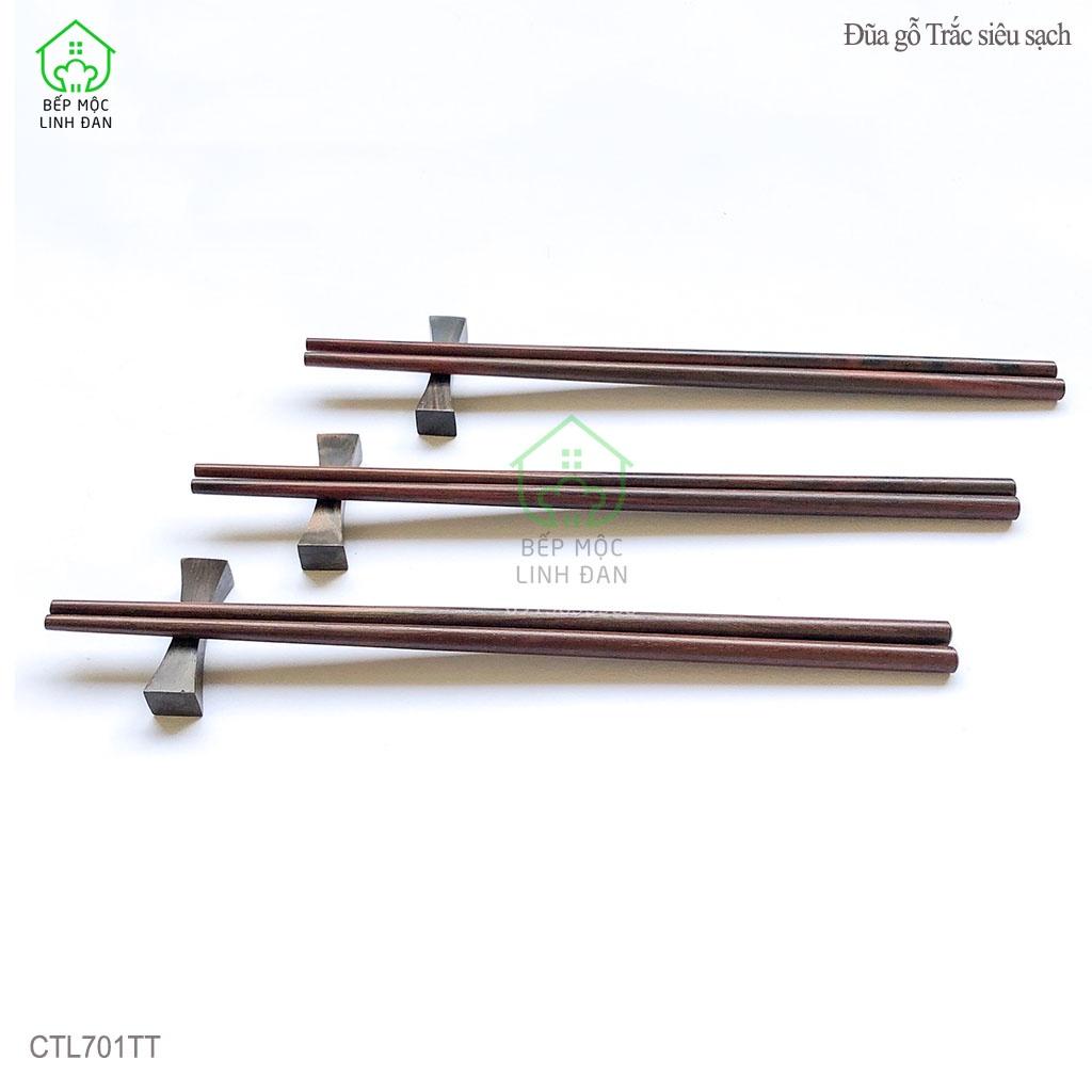 Đũa Gỗ Trắc Tự Nhiên Việt Nam Siêu Sạch HAHANCO Bộ 10 Đôi Tròn