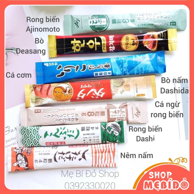 Hạt Nêm Cho Bé Ăn Dặm Nhật Bản Tách Lẻ Gói Nhiều Vị An Toàn Cho Bé