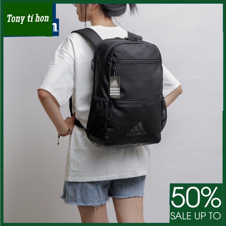 Tony tí hon - Balo ADD logo in mặt trước phối lưới có ngăn laptop riêng