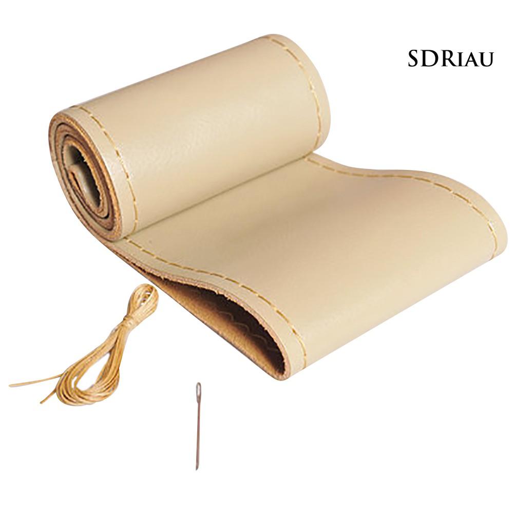 Vỏ Bọc Vô Lăng Xe Hơi Bằng Da Mềm Chống Trượt