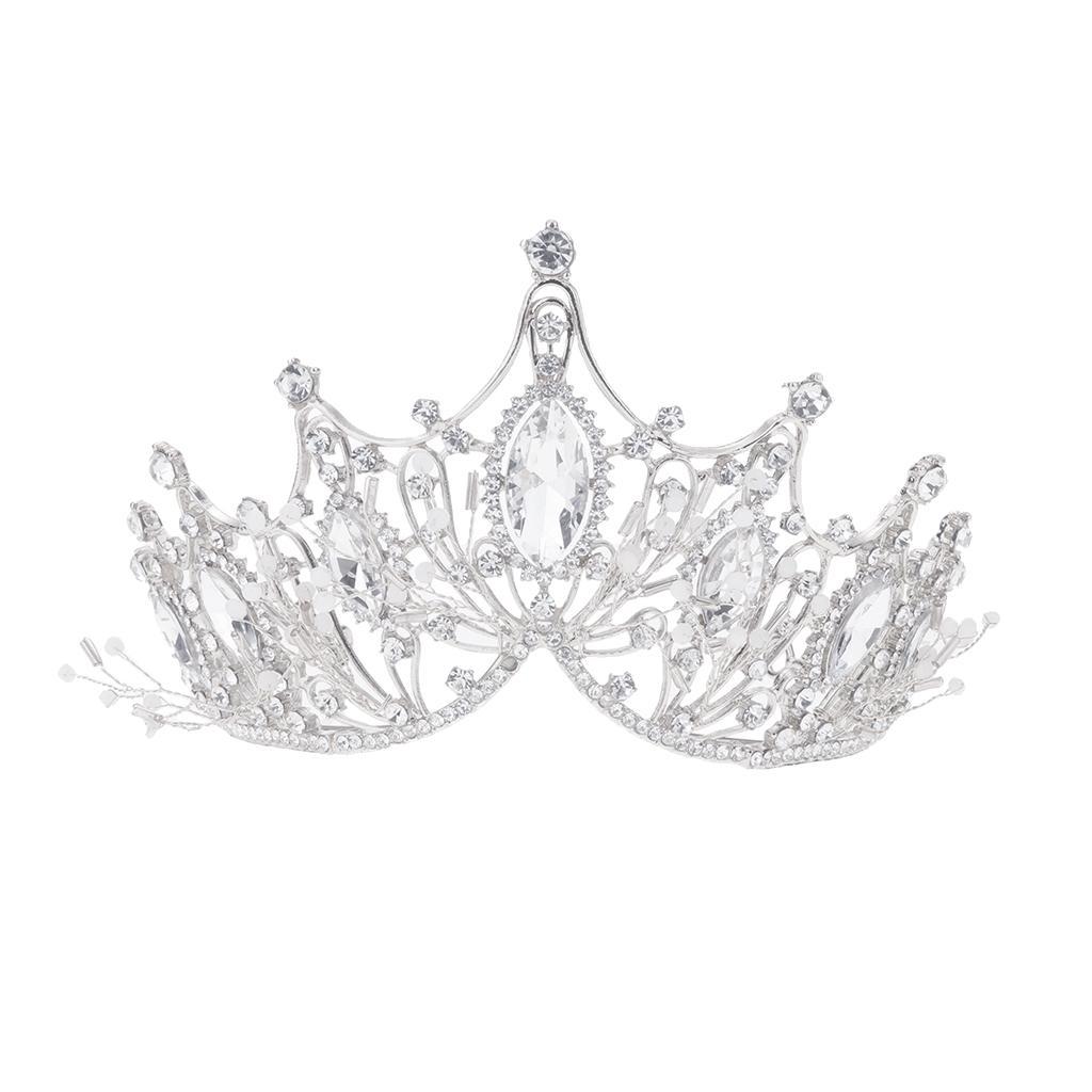 Rhinestone Tiara for Bridal Wedding Exquisite Headwear Crystal