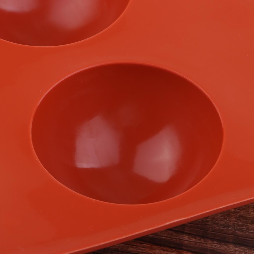 1Pcs Semicircle Silicone Mold Mould, 6 Holes Baking Chocolate Fondant Cake Decoration DIY Crafts, Food Use Grade Silicone Mold