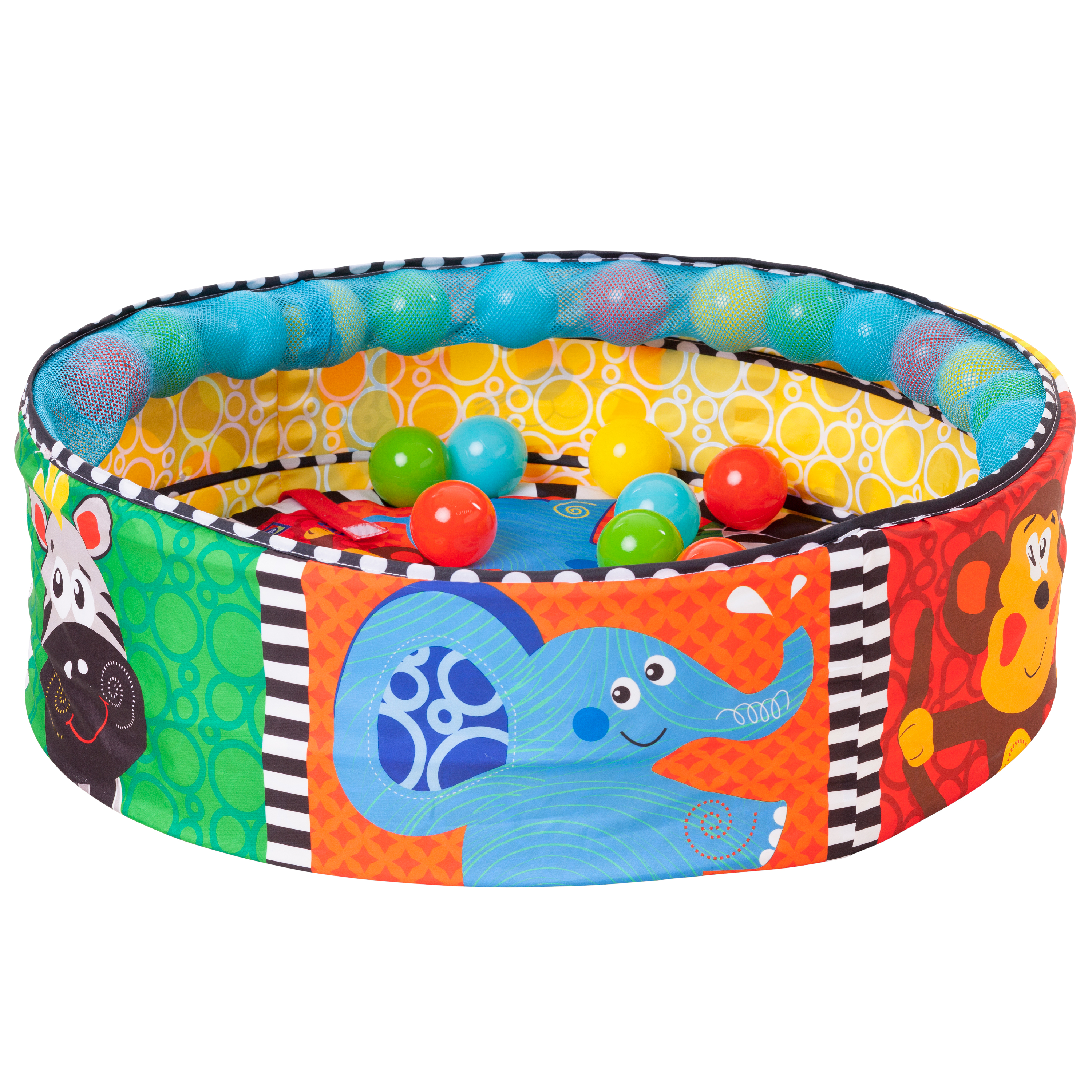 Nhà banh có đồ chơi treo nôi Playgro Ball Activity Nest, cho bé sơ sinh đến 24 tháng