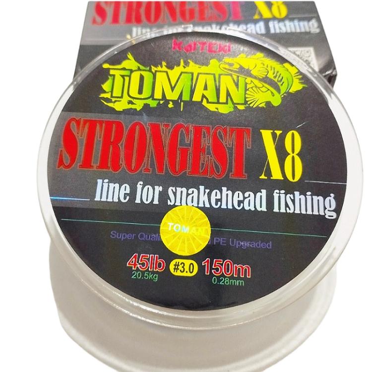 Dây Pe, dù câu lure Toman Strongest X8 đủ số bản 2022, 2023 - Sanami Fishing