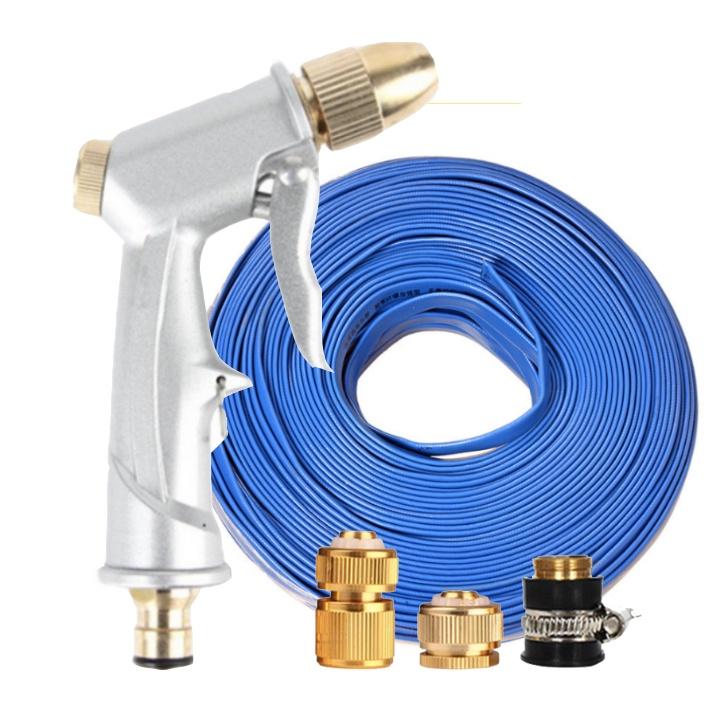 Rửa xe tưới cây Bộ dây và vòi xịt tăng áp lực nước 300% loại 30m cút đồng,nối đồng 206701