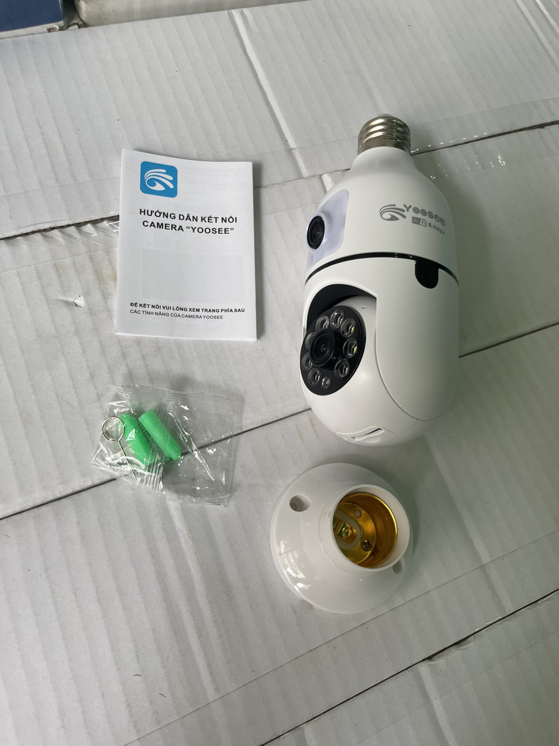 (MẪU MỚI) CAMERA YOOSEE BÓNG ĐÈN 2 MẮT QS211 FHD XEM 2 KHUNG HÌNH, HÌNH ẢNH SẮC NÉT, QUAY ĐÊM CÓ MÀU - HÀNG CHÍNH HÃNG