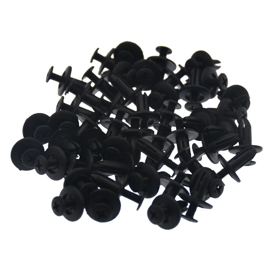 3X 50 Pieces Universal Car Auto Rivets Fasteners Retainer Clip Set