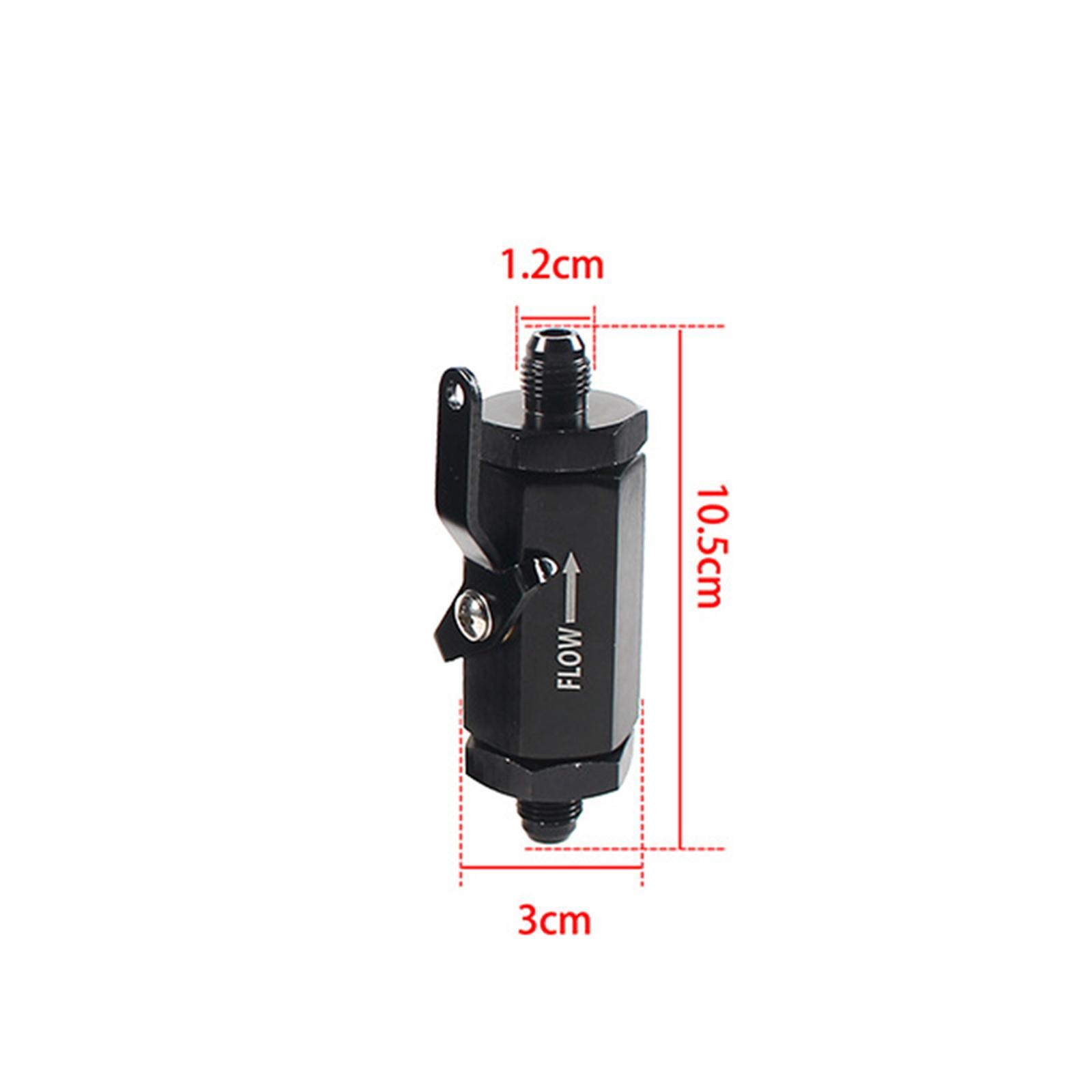 Universal Fuel Shut Off Valve Replace Aluminum Alloy Black Accessories