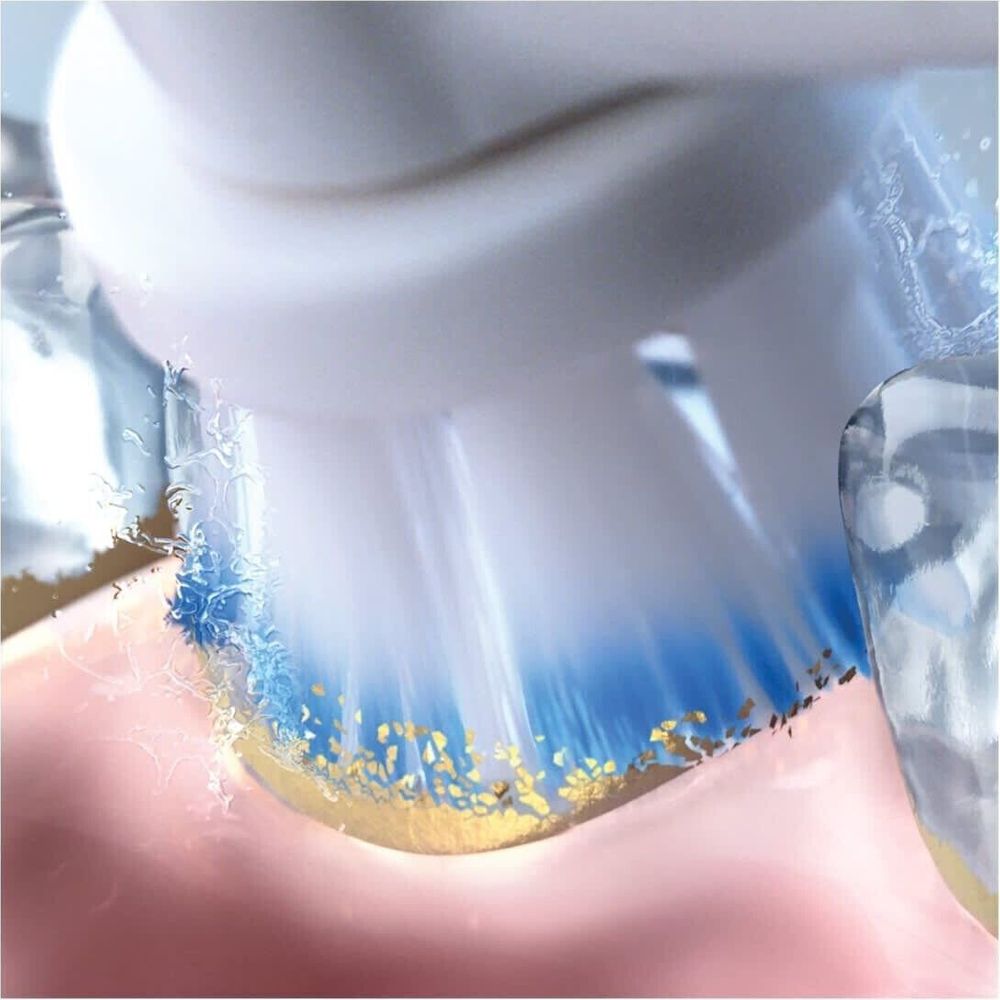 Cho máy Oral B, EB60-X Extra Thin Care Lông mềm, set bộ 4 đầu bàn chải đánh răng điện thay thế Minh House