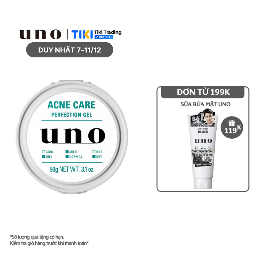 UNO GEL DƯỠNG HOÀN HẢO DÀNH CHO DA MỤN 90G (UNO ACNE CARE PERFECTION GEL 90G)