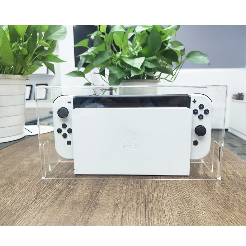 Nắp Đậy Chống Bụi Cho Nintendo Switch; Chất Liệu Acrylic Trong Suốt Bảo Vệ Máy Chơi Game -Hàng Nhập Khẩu