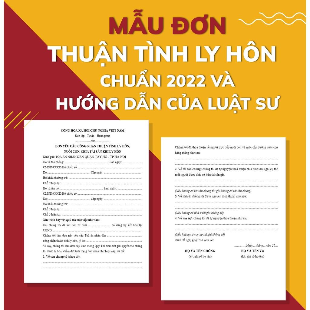 Đơn ly hôn thuận tình quận Tây Hồ chuẩn mới nhất + Hướng dẫn của Luật sư viết đơn, nộp đơn, hồ sơ, thủ tục ly hôn