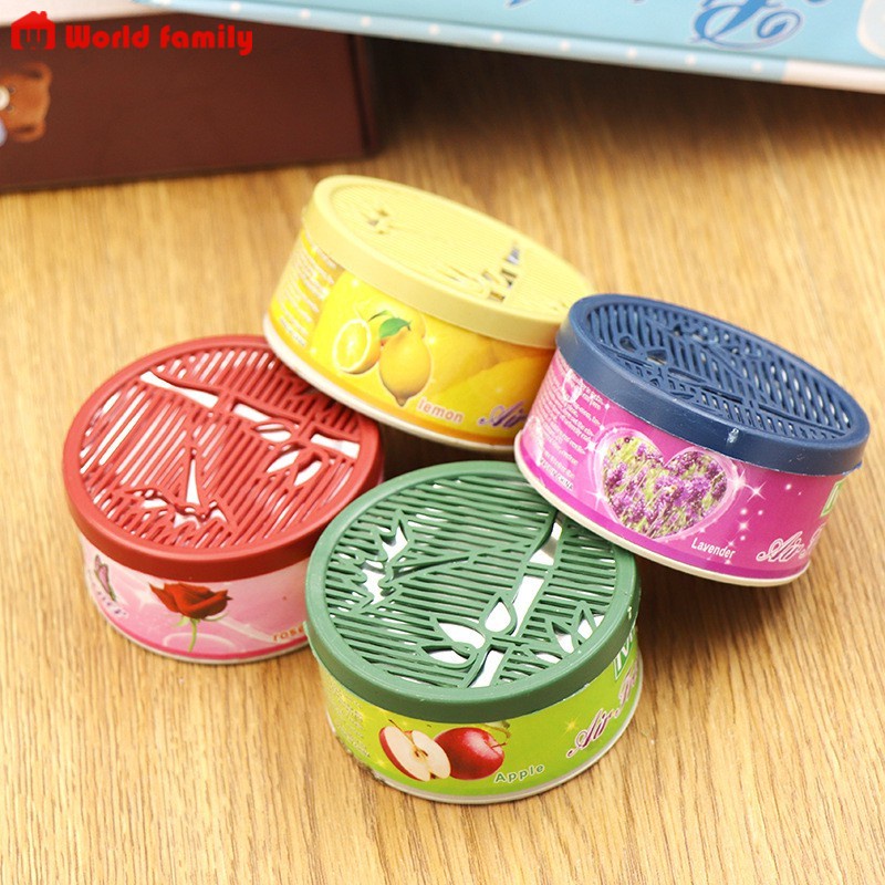 Sáp Tự Nhiên Khử Mùi Hôi Để Tủ Quần Áo, Ô Tô - Hộp Sáp Thơm DÁNG TRÒN - HT - GIAO NGẪU NHIÊN