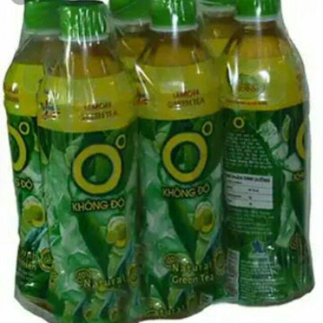 Thùng 24 chai trà xanh không độ 455ml
