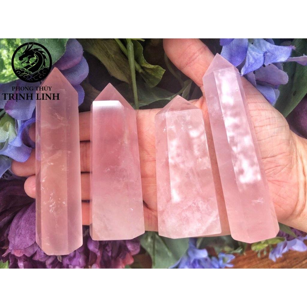 Trụ đá thanh tẩy T.A HỒNG dùng trong Tarot, reiki, thiền định,yoga cân bằng, phong thủy (KHÔNG KÈM ĐẾ)