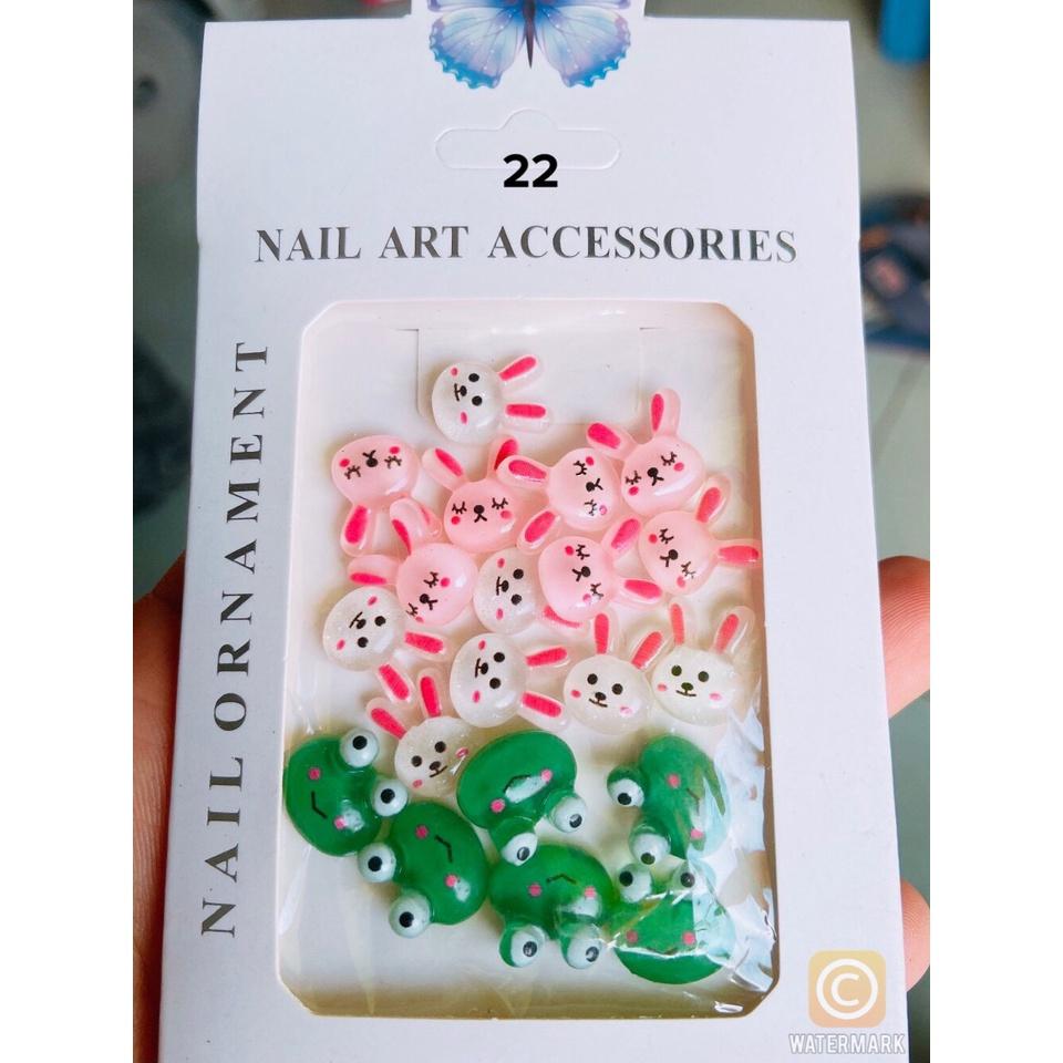 (Hàng mới về) Charm nơ, charm thú đính móng dành cho Nail 25k/1 set