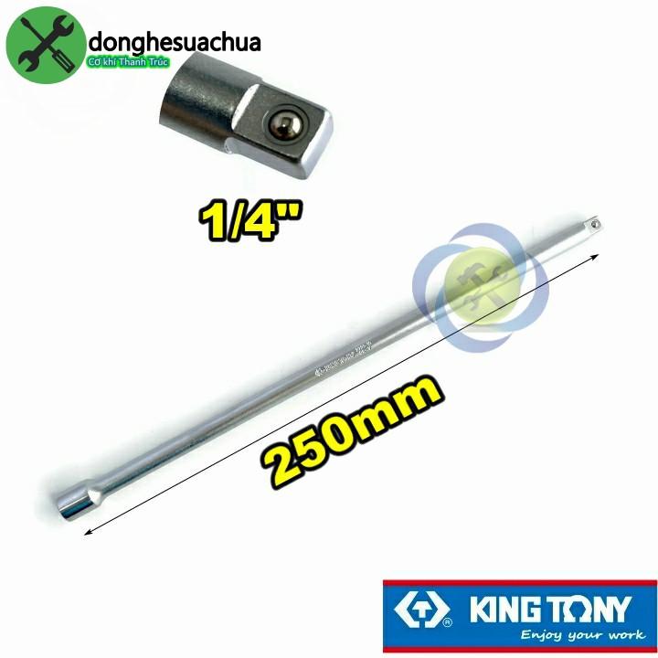 Đầu nối dài 1/4 Kingtony 2221-10 dài 250mm đầu vuông 6.35mm