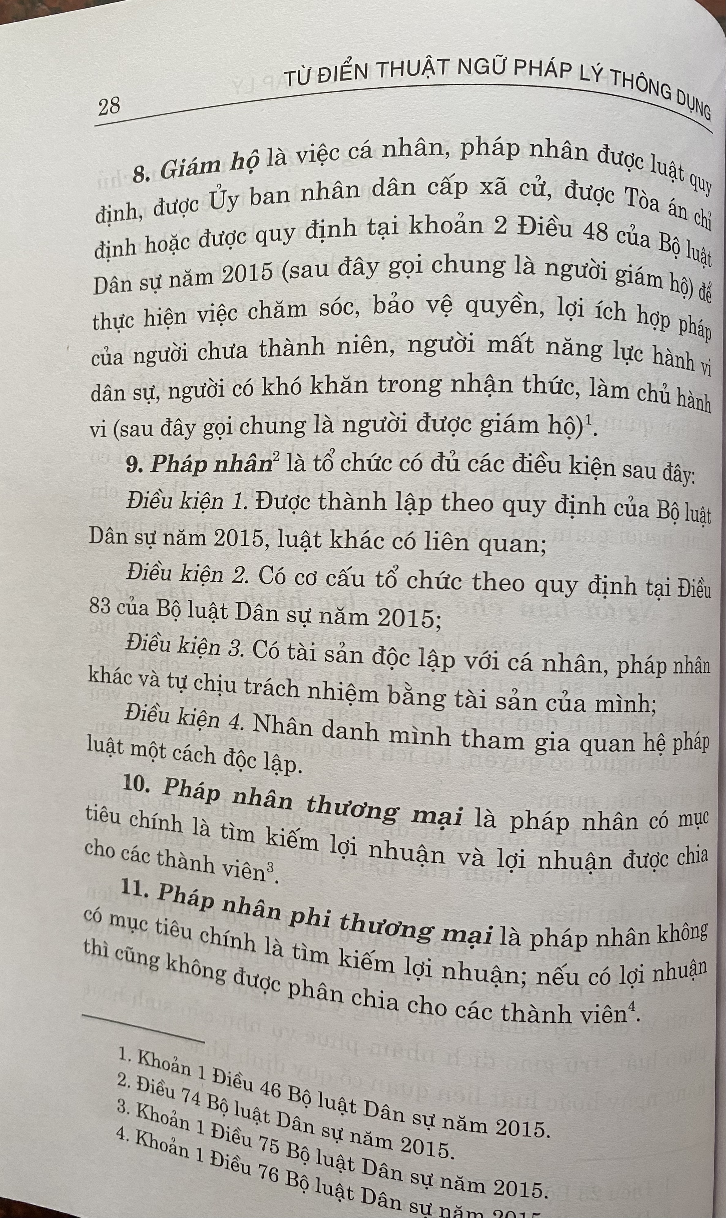 Từ Điển Thuật Ngữ Pháp Lý Thông Dụng