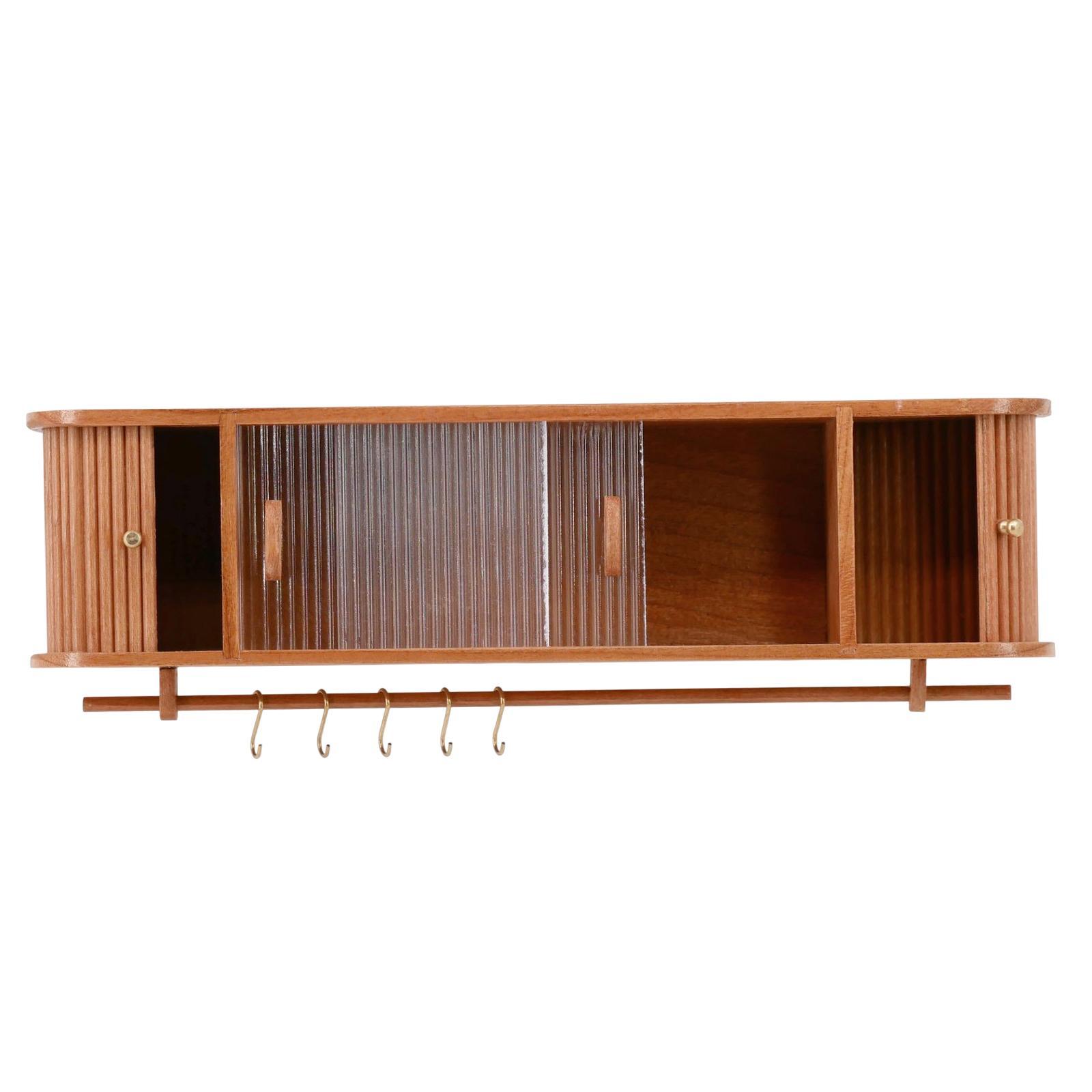 Dollhouse Wall Cabinet Model Dollhouse Furniture Miniature for Kitchen