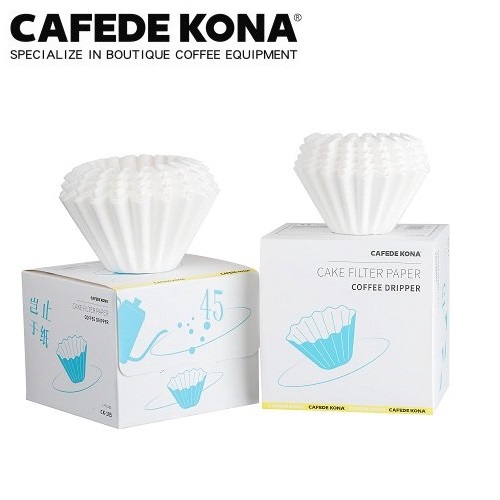 Giấy lọc hình tròn cho phễu Kalita 155 185 CAFE DE KONA