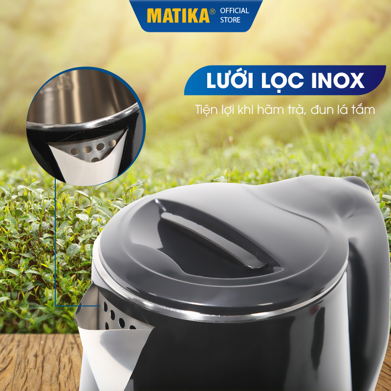 Ấm Siêu Tốc MATIKA 2L 1500W MTK-20 - Hàng chính hãng