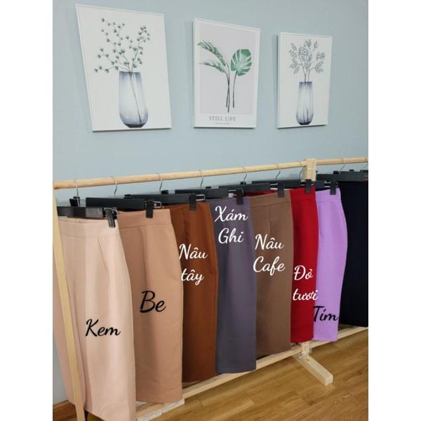 Chân Váy Bút Chì Dáng Dài 70cm Có 2 lớp lót thời trang công sở