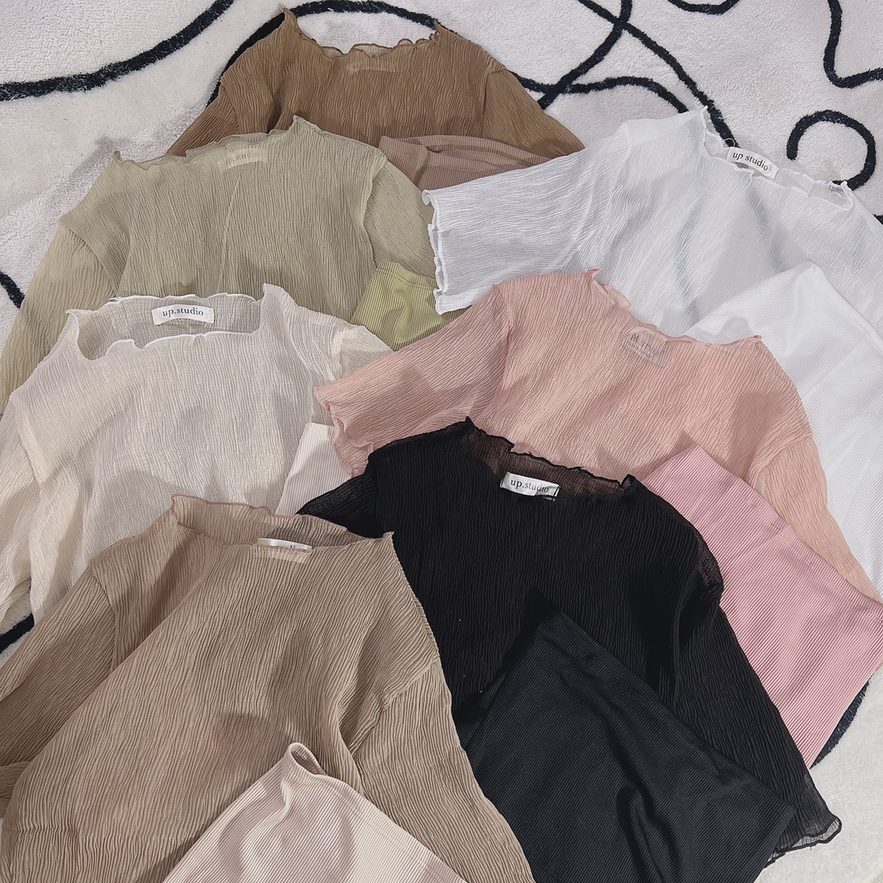 O THUN CROPTOP ỐNG + ÁO LƯỚI TAY NGẮN SUÔNG TRƠN ĐI TIỆC ĐI CHƠI DẠO PHỐ ĐI BIỂN ĐI LÀM CÔNG SỞ